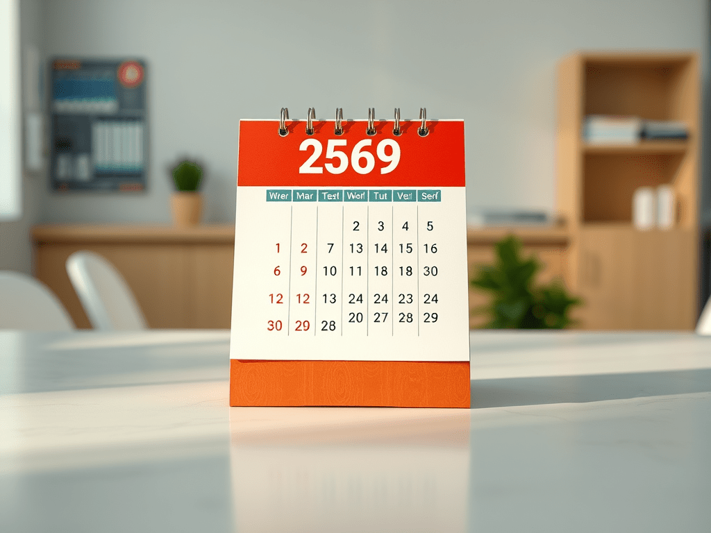 วันทำการ เดือน กุมภาพันธ์&nbsp;2569