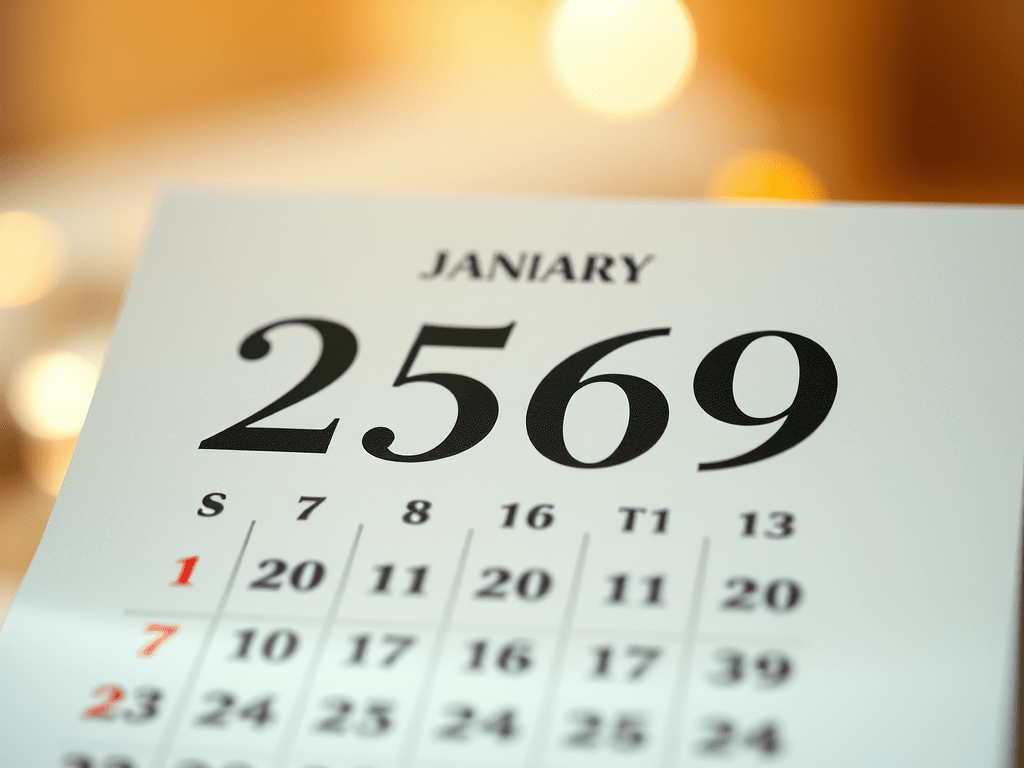 วันทำการ เดือน มกราคม&nbsp;2569